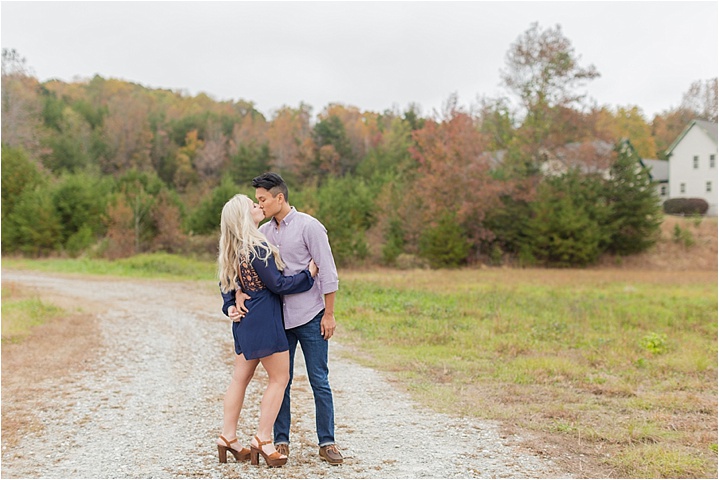 fall engagement session Greenville SC