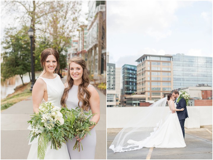 downtown Greenville SC wedding day