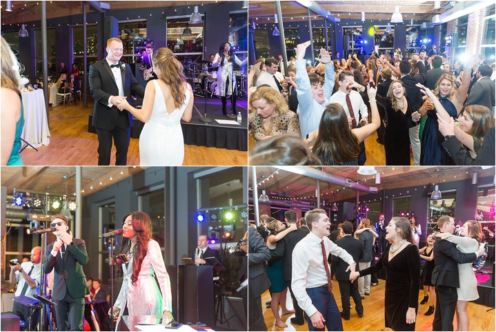 Huguenot Loft wedding reception dance floor