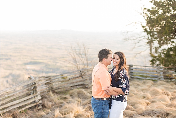 Greenville, SC mountaintop engagement session ryan and alyssa photography