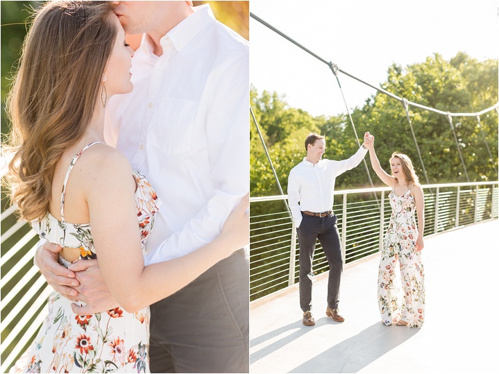downtown greenville sc engagement session