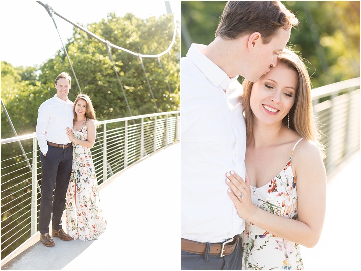 light airy summer engagement session
