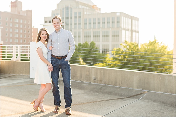 downtown Greenville, SC engagement photography