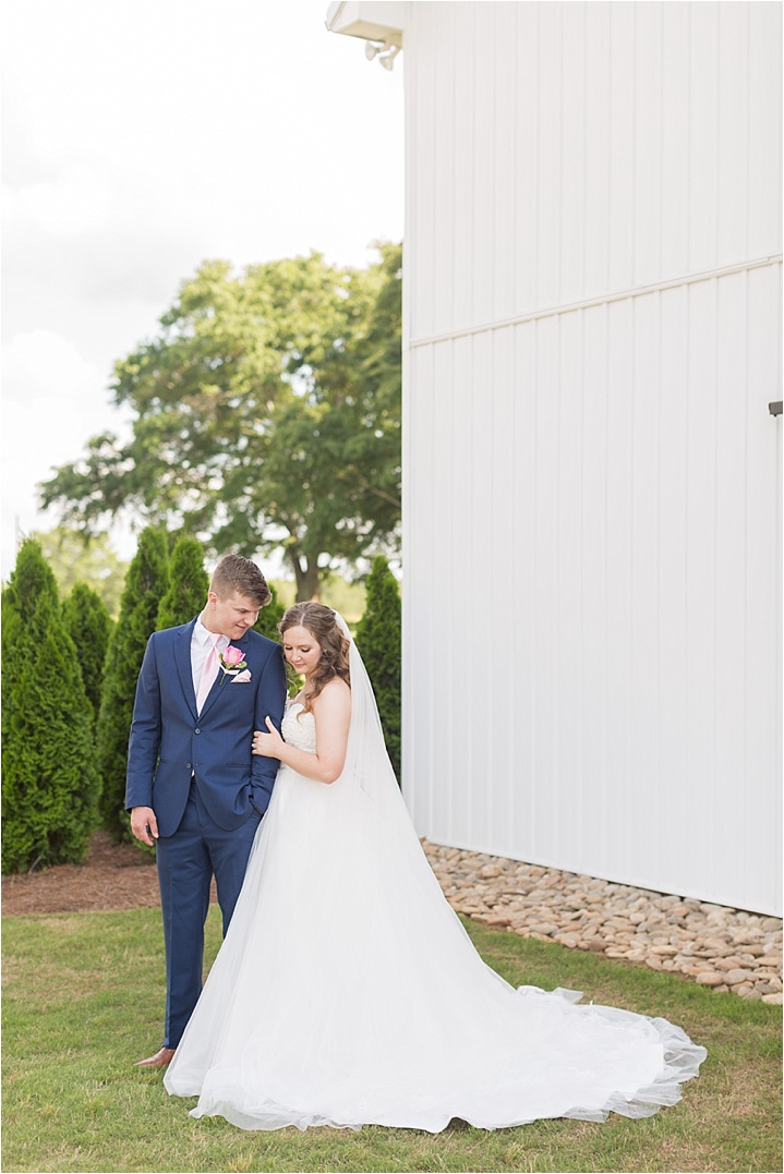 light and airy bride and groom portraits