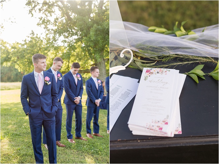 colorful spring processional details ryan and alyssa photography