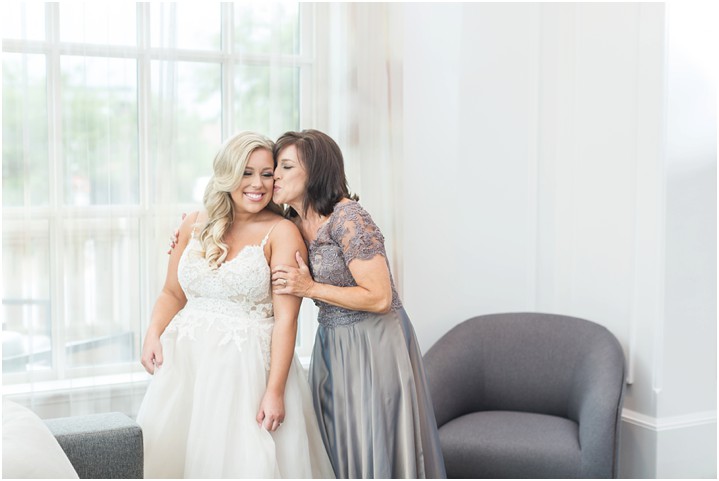 mother daughter morning of southern spring wedding