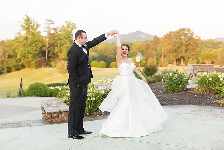 beautiful bride and groom portraits summer southern reception