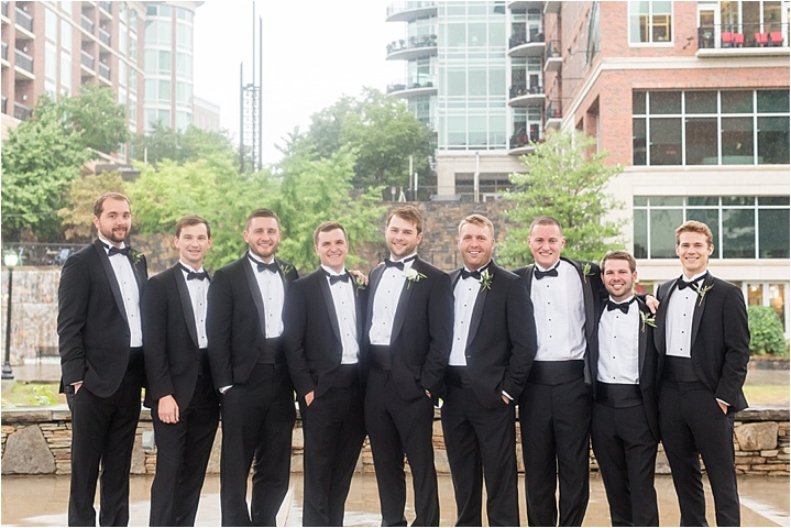 formal groomsmen downtown greenville with ryan and alyssa photography