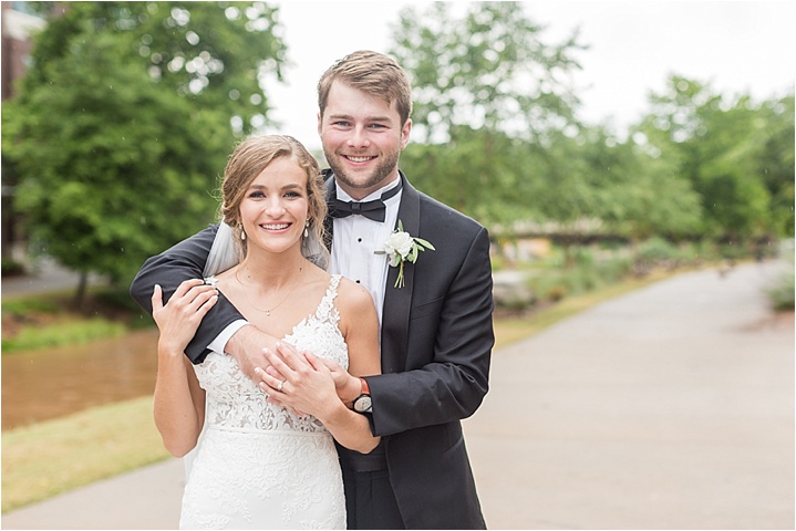 light and bright bride and groom portraits