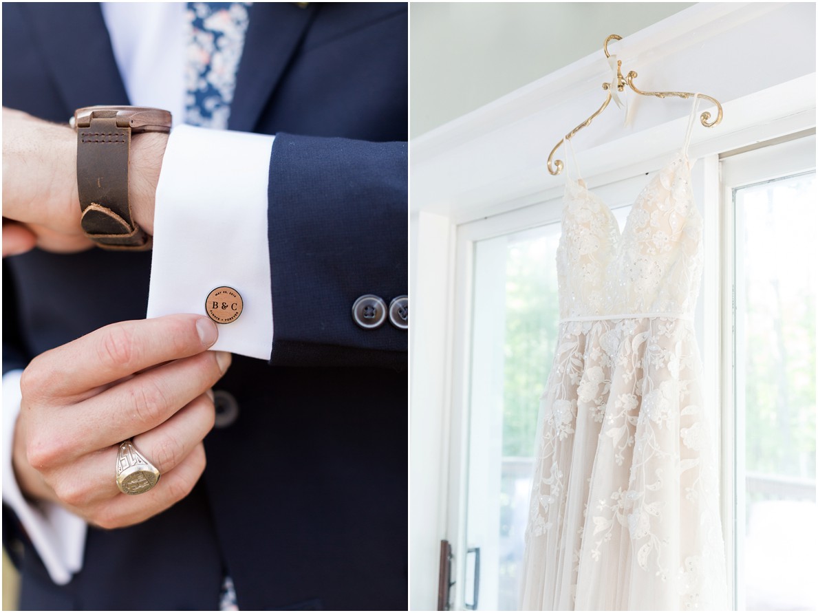 personalized groom details wedding day