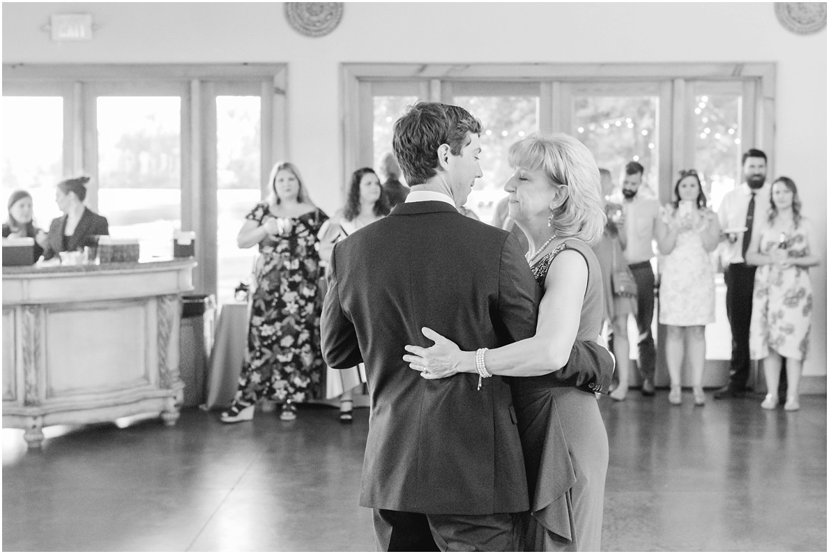 mother and son first dance the oaks reception