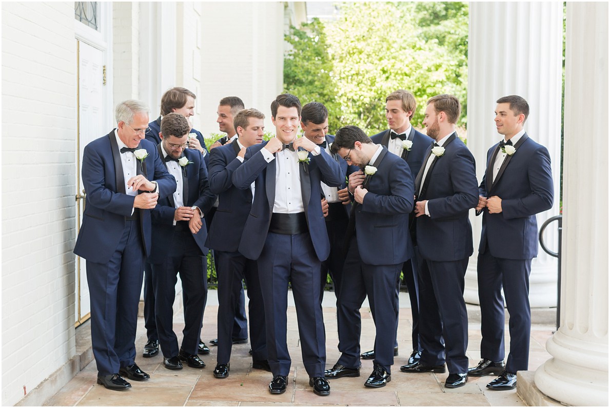 formal groomsmen traditional church ceremony