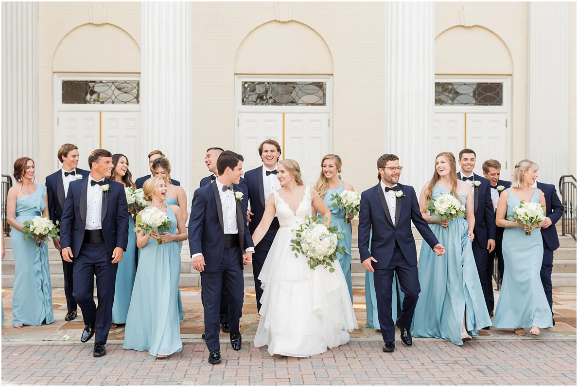 bright and airy outdoor bridal party ryan and alyssa photography