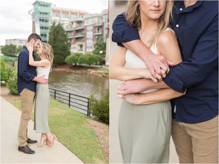 downtown greenville engagement photography