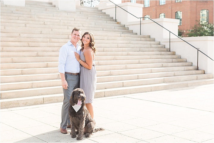 greenville downtown engagement session