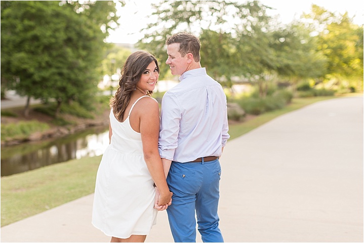 downtown greenville engagement session 