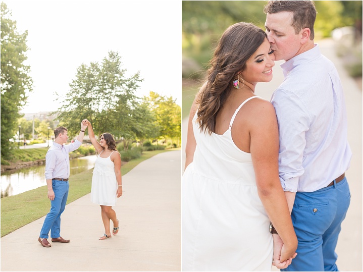 southern engagement session downtown greenville