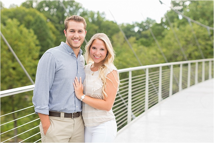 greenville sc downtown engagement session