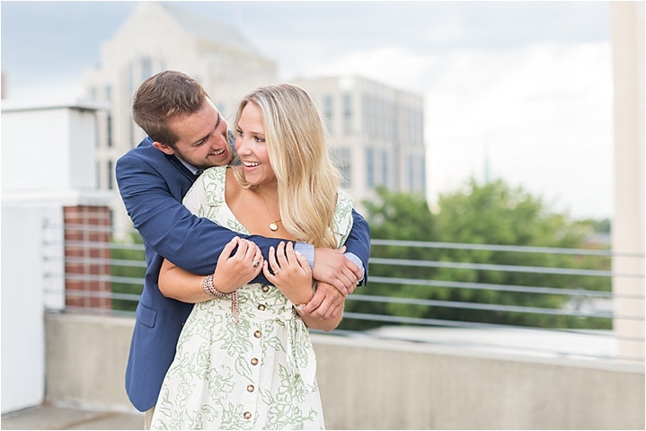 rooftop engagement photography
