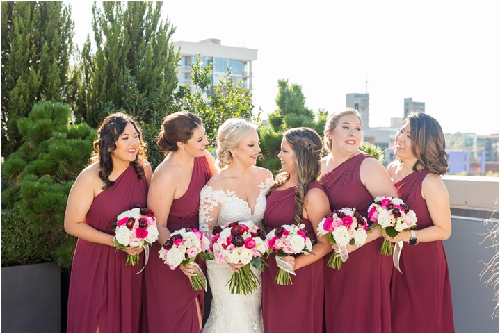 cranberry bridal party greenville sc fall wedding