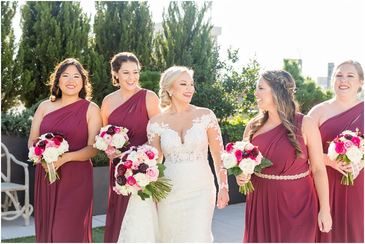 cranberry red bridesmaid dresses upscale fall greenville sc wedding