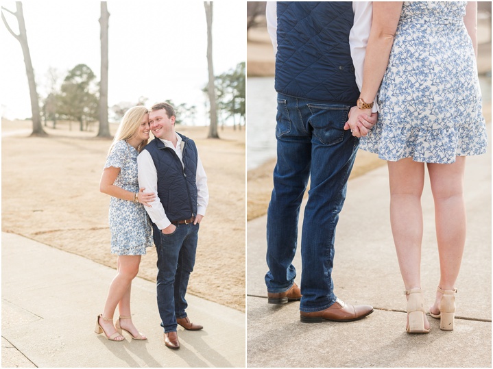 spring country club engagement session
