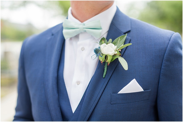 groom style sage green wedding downtown greenville