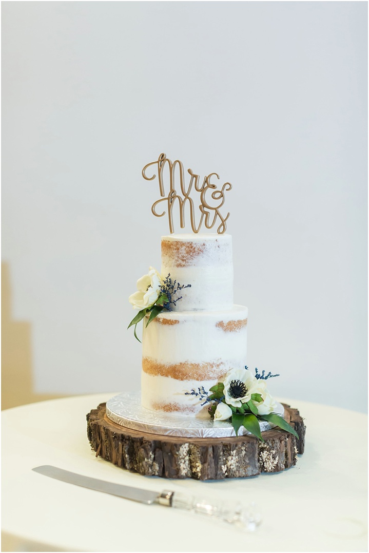 naked wedding cake details greenville sc