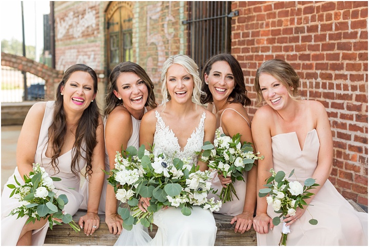 blush bridesmaid dresses greenville sc wedding day