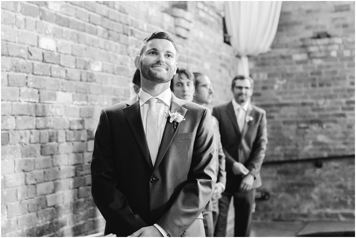 emotional groom reaction wedding day greenville sc