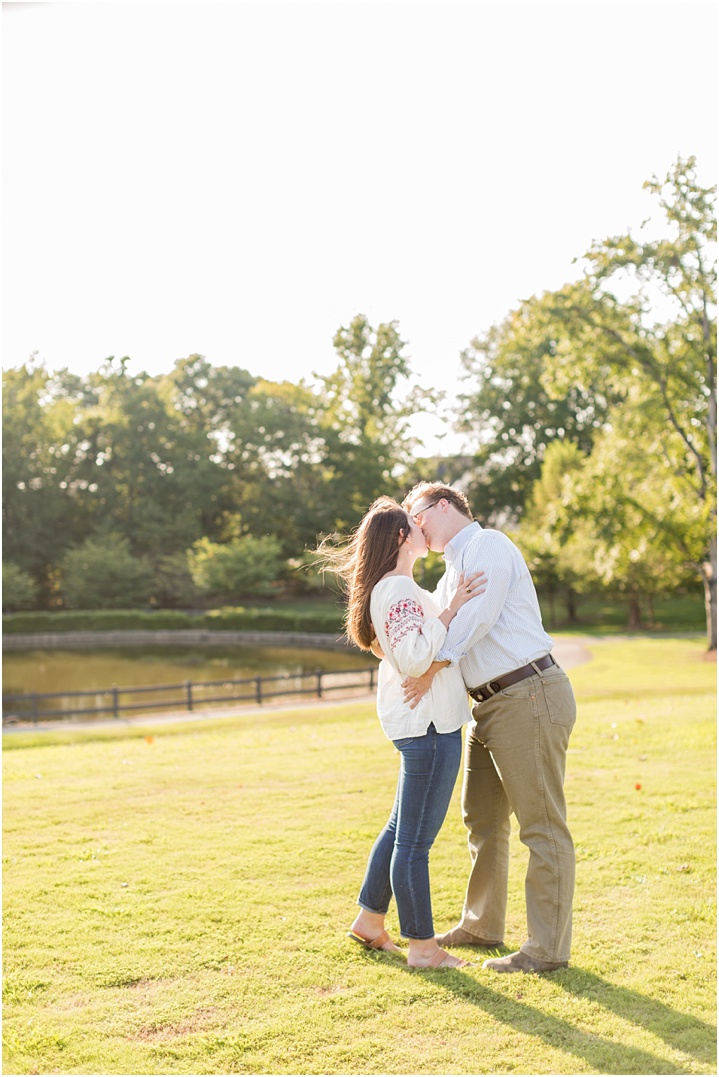 light and airy engagement photography