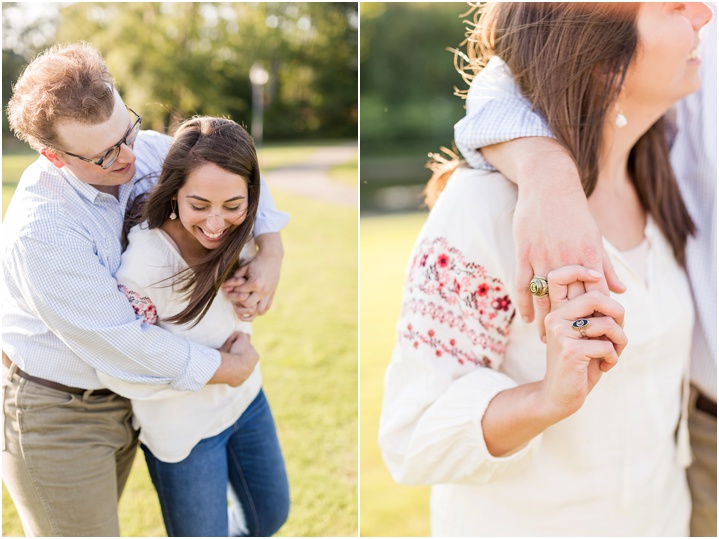 engagement session in a park ryan and alyssa photography
