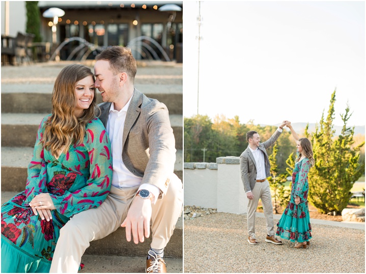 Fall Engagement Photos at Hotel Domestique