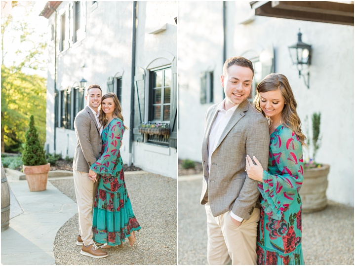 formal fall engagement session greenville sc