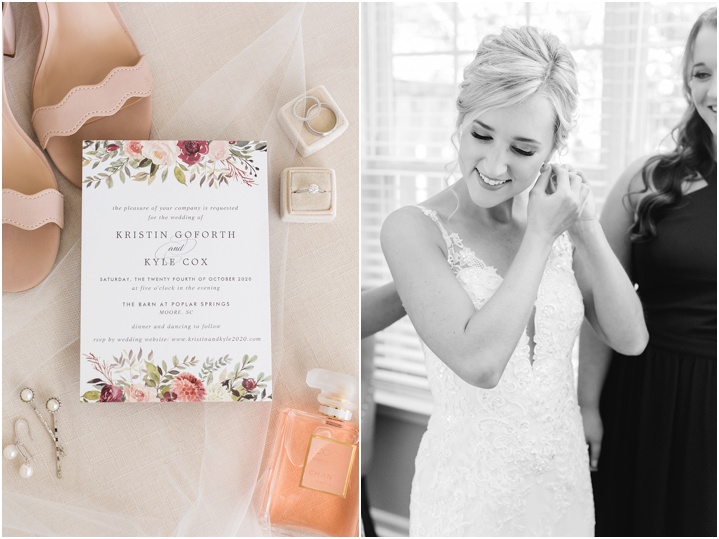 wedding invitation suite for fall farm wedding