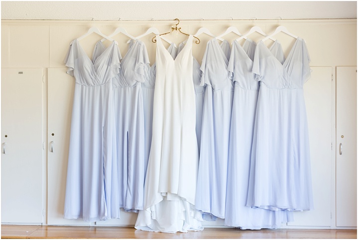 light blue bridesmaid dresses spring wedding 