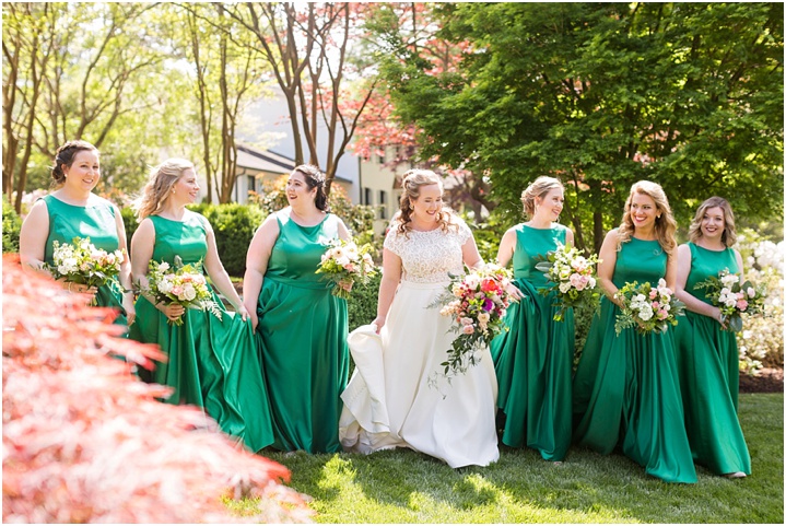 spring bridal party greenville sc wedding