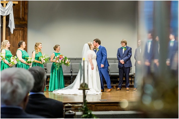 first kiss wedding ceremony greenville sc