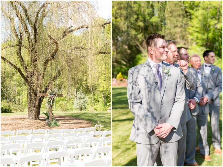 outdoor ceremony greenville wedding photography
