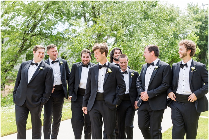 joyful groomsmen westfield wedding