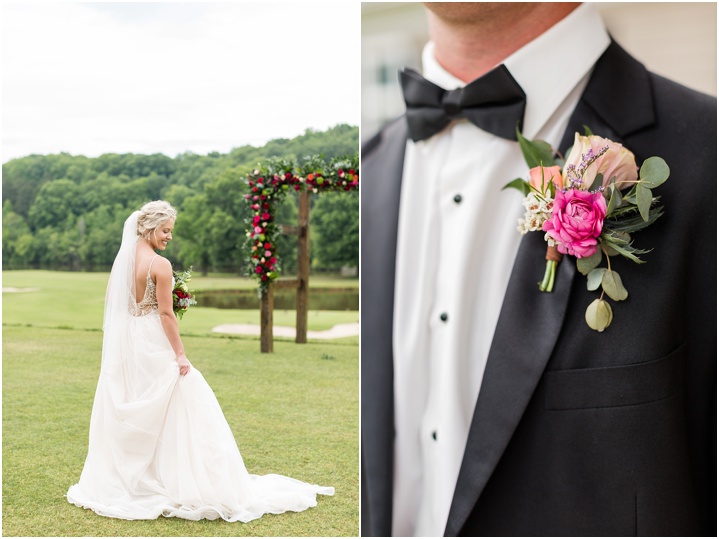 bright and airy wedding day details carolina country club