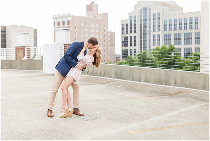 city roof engagement photos