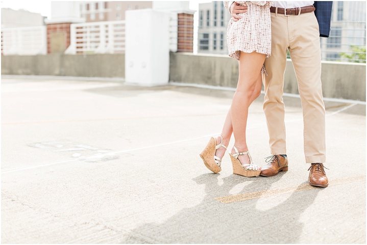 light and airy greenville engagement session