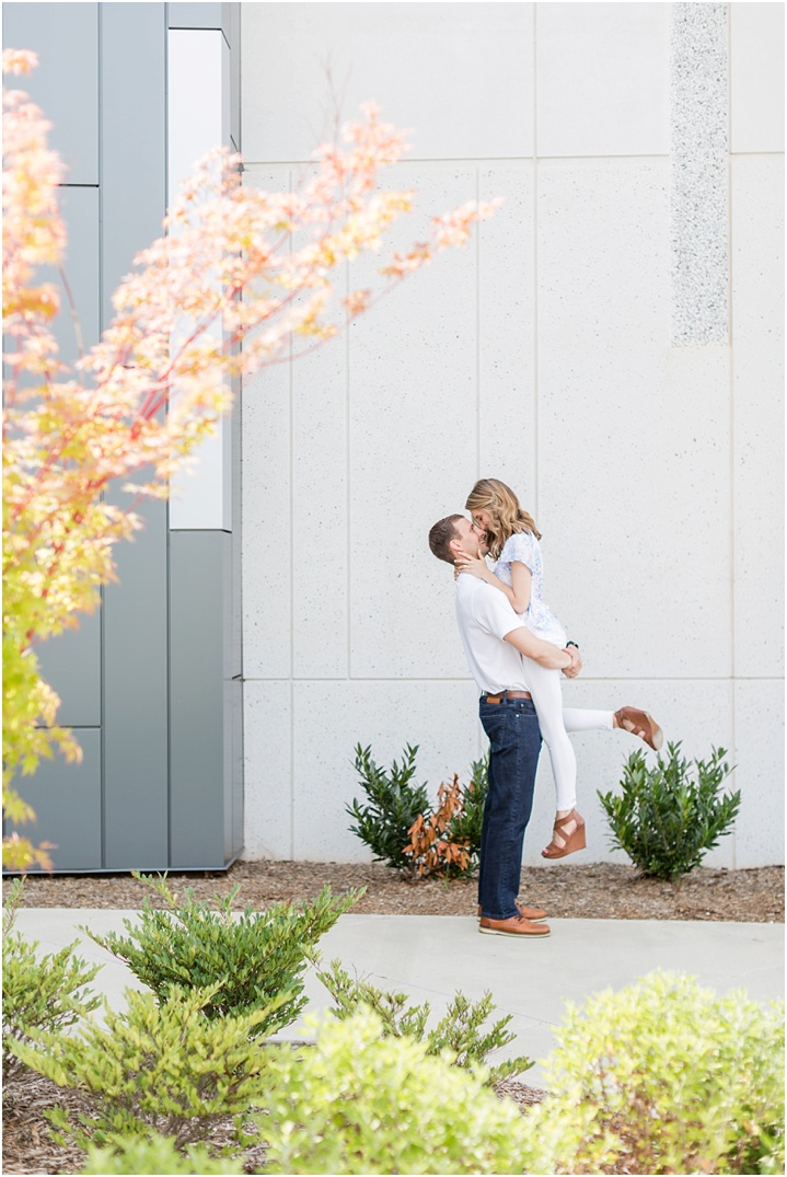 light and airy summer engagement photos