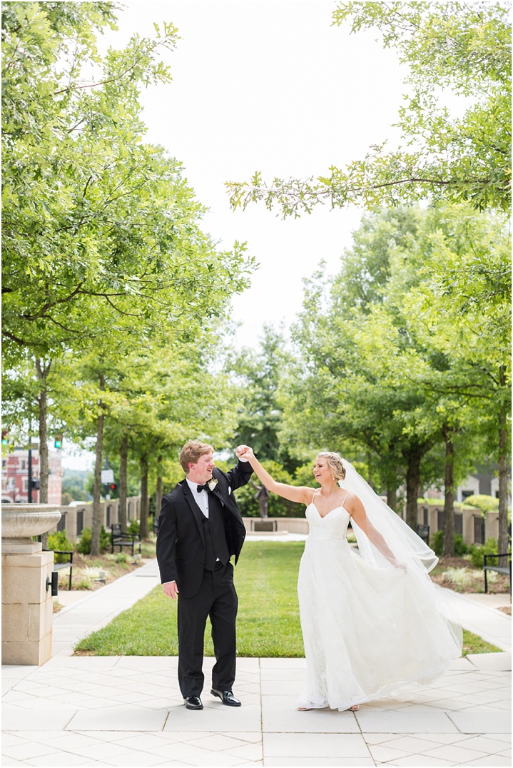 light and airy bride and groom portraits greenville sc