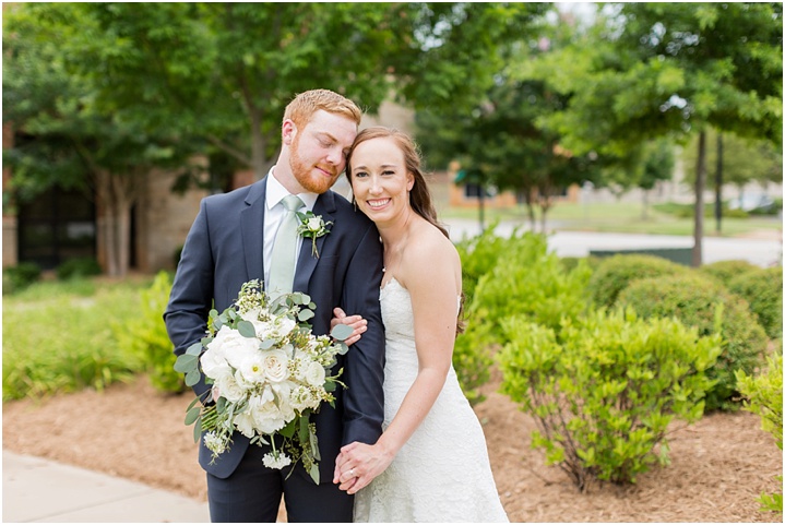 bright and airy couple portraits downtown greenville