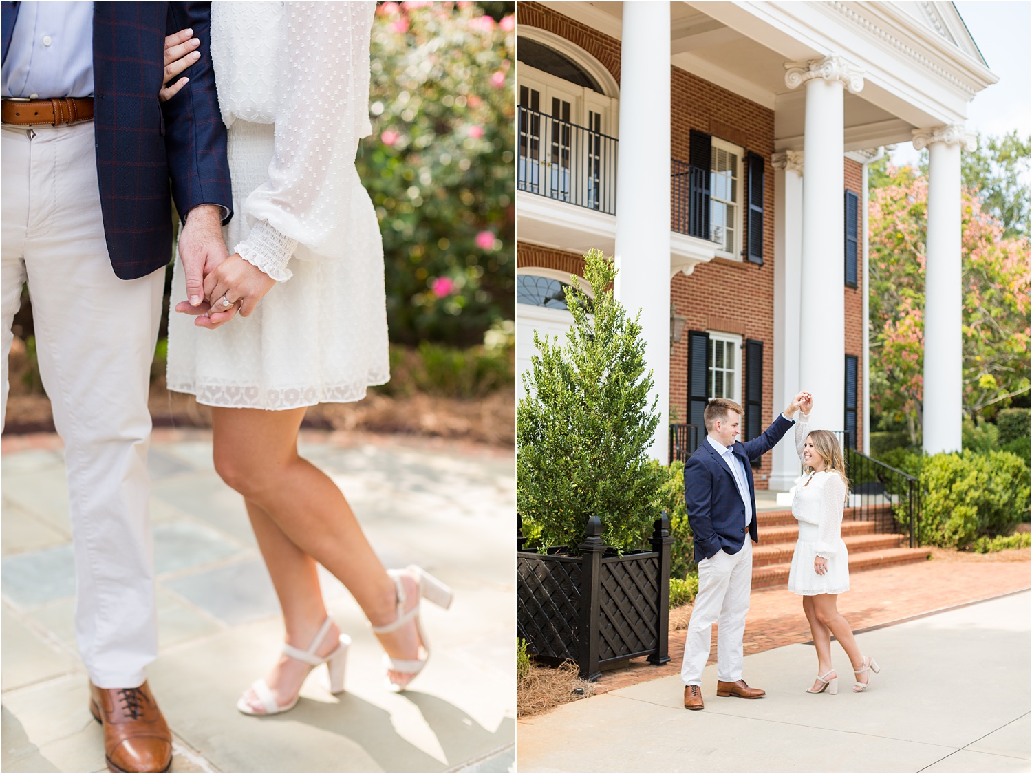 bright airy engagement session
