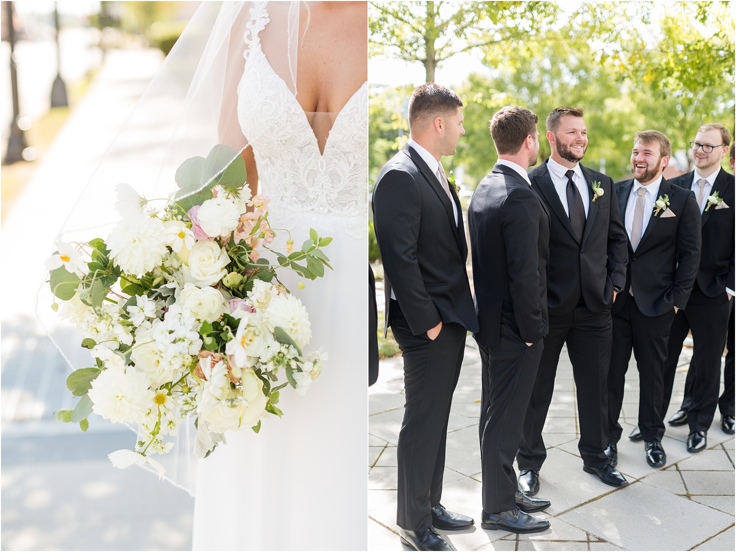 light and airy fall wedding