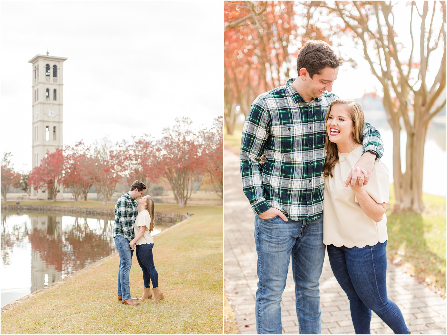 light airy engagement photography