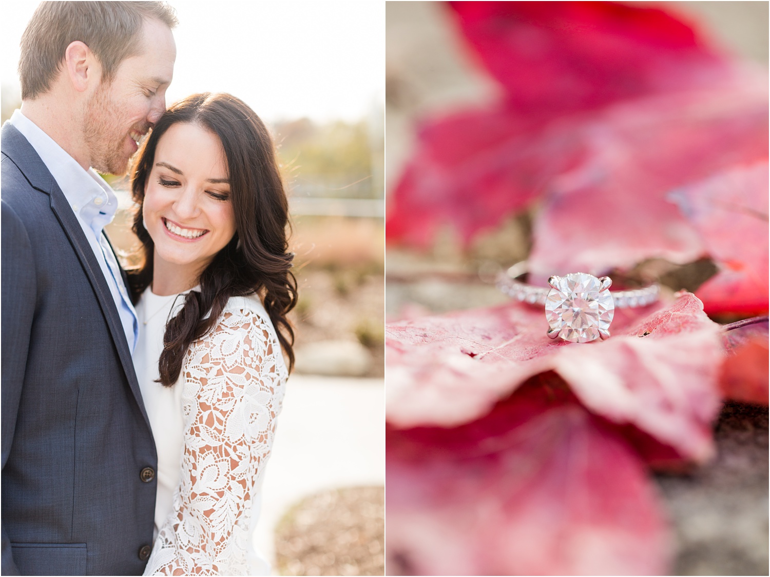 fall engagement session greenville